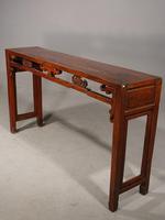 A Slender Late 19th Oriental Elm Hall Table (2 of 6) A Slender Late 19th Oriental Elm Hall Table (2 of 6)