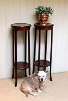 Pair of Edwardian Mahogany Jardinière Stands (7 of 10) Pair of Edwardian Mahogany Jardinière Stands (7 of 10)