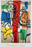 Poster for an Exhibition in 1986 'la Danseuse au Cheval' by Fernand Leger. Offset Litho Printed in France (1 of 2)