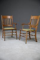 Pair Country Style Carver Chairs (9 of 12) Pair Country Style Carver Chairs (9 of 12)
