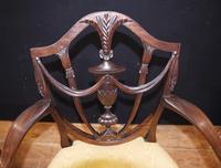 Set 10 Adams Shield Back Dining Chairs Mahogany (2 of 9) Set 10 Adams Shield Back Dining Chairs Mahogany (2 of 9)
