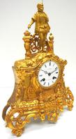 Antique Empire 8-day French Ormolu Mantle Clock – Figural Mantel Clock With Glass Dome (6 of 12) Antique Empire 8-day French Ormolu Mantle Clock – Figural Mantel Clock With Glass Dome (6 of 12)