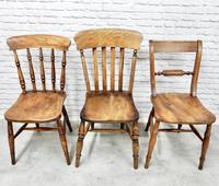 Antique Harlequin Set of 6 Kitchen Chairs (3 of 6) Antique Harlequin Set of 6 Kitchen Chairs (3 of 6)