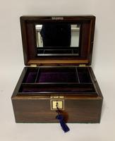 Antique Fitted Rosewood Jewellery Box (2 of 12) Antique Fitted Rosewood Jewellery Box (2 of 12)