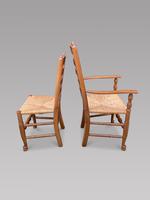 Set of Ten Ladderback Chairs Including Two Carvers (4 of 5) Set of Ten Ladderback Chairs Including Two Carvers (4 of 5)