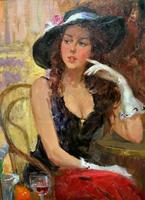 Gennady Bernadsky Fine Russian Oil Portrait Painting Of A Pretty Diner (9 of 14) Gennady Bernadsky Fine Russian Oil Portrait Painting Of A Pretty Diner (9 of 14)
