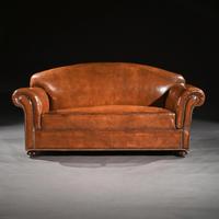 Late 19th Century Victorian Leather Upholstered Drop Arm Sofa (6 of 6) Late 19th Century Victorian Leather Upholstered Drop Arm Sofa (6 of 6)