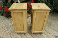 Quality Pair of Old Stripped Pine Bedside Cabinets (8 of 9) Quality Pair of Old Stripped Pine Bedside Cabinets (8 of 9)