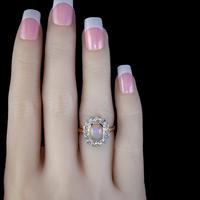 Antique Edwardian Opal Diamond Ring 18ct Gold Platinum 1.80ct Opal Circa 1910 (3 of 7) Antique Edwardian Opal Diamond Ring 18ct Gold Platinum 1.80ct Opal Circa 1910 (3 of 7)