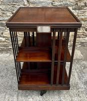 Antique Mahogany Revolving Bookcase