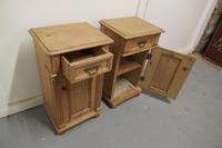 Pair of Chunky Carved Pine Bedside Cupboards (6 of 6) Pair of Chunky Carved Pine Bedside Cupboards (6 of 6)