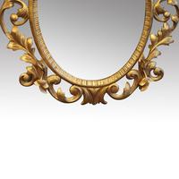 Antique Carved Oval Gilt Mirror (2 of 7) Antique Carved Oval Gilt Mirror (2 of 7)