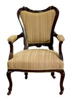 Pair of 19th Century Mahogany Open Armchairs c.1890 (3 of 8) Pair of 19th Century Mahogany Open Armchairs c.1890 (3 of 8)