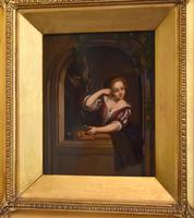 Pair of Oil Paintings after Gerrit Dou (4 of 9) Pair of Oil Paintings after Gerrit Dou (4 of 9)