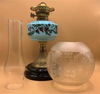 Quality 19thc Victorian Twin-Burning Duplex Porcelain & Ceramic Table Oil Lamp (2 of 12) Quality 19thc Victorian Twin-Burning Duplex Porcelain & Ceramic Table Oil Lamp (2 of 12)