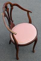 1920's Mahogany Side Chair in Pink (2 of 3) 1920's Mahogany Side Chair in Pink (2 of 3)