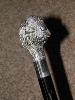 Vintage 925 Silver Detailed Deer Hound Dog's Head Walking Stick / Cane (5 of 20) Vintage 925 Silver Detailed Deer Hound Dog's Head Walking Stick / Cane (5 of 20)