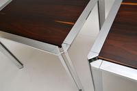 Pair of Vintage Italian Rosewood & Chrome Side Tables (7 of 8) Pair of Vintage Italian Rosewood & Chrome Side Tables (7 of 8)