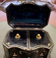 Papier Mache Double Tea Caddy by Jennens & Betteridge (2 of 6) Papier Mache Double Tea Caddy by Jennens & Betteridge (2 of 6)