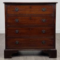 Antique 18th Century Storage Box with Faux Drawers