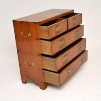 Antique Mahogany Military Campaign Chest of Drawers (9 of 11) Antique Mahogany Military Campaign Chest of Drawers (9 of 11)