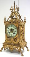 Amazing French Gothic Ormolu Mantel Clock Bronze 8 Day Striking Mantle Clock c.1870 (3 of 11) Amazing French Gothic Ormolu Mantel Clock Bronze 8 Day Striking Mantle Clock c.1870 (3 of 11)