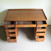 Teak Pedestal Desk (5 of 10) Teak Pedestal Desk (5 of 10)