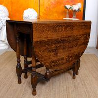 Oak Gateleg Dining Table & 4 Chairs Arts Crafts (17 of 17) Oak Gateleg Dining Table & 4 Chairs Arts Crafts (17 of 17)