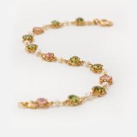 Antique Edwardian Pink Tourmaline Pearl and Peridot Bracelet Circa 1900’s (3 of 8) Antique Edwardian Pink Tourmaline Pearl and Peridot Bracelet Circa 1900’s (3 of 8)