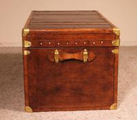 English Travel Chest in Leather - Early 20th Century (9 of 11) English Travel Chest in Leather - Early 20th Century (9 of 11)