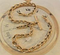 Victorian Pocket Watch Chain 1890s Antique 18ct Rose Rolled Gold Albert With T Bar (3 of 10) Victorian Pocket Watch Chain 1890s Antique 18ct Rose Rolled Gold Albert With T Bar (3 of 10)