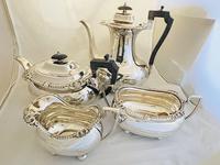 Beautiful Antique Sterling Silver Tea Coffee Pot Set