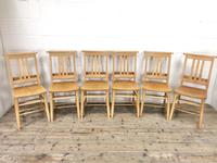 Set of Six Vintage Beech Chapel Chairs (2 of 19) Set of Six Vintage Beech Chapel Chairs (2 of 19)
