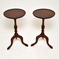 Pair of Antique Georgian Style Mahogany Wine Tables (2 of 6) Pair of Antique Georgian Style Mahogany Wine Tables (2 of 6)