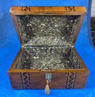 Victorian Walnut Box with Tunbridge Ware Bands (9 of 11) Victorian Walnut Box with Tunbridge Ware Bands (9 of 11)