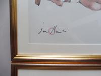 Pair of Watercolours Girl in a Bikini Listed French Artist Janine Marca 1960s (2 of 10) Pair of Watercolours Girl in a Bikini Listed French Artist Janine Marca 1960s (2 of 10)