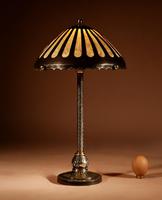 Amsterdam School Style Patinated Copper and Brass Stylish Table Lamp Circa 1900-20 (1 of 7)