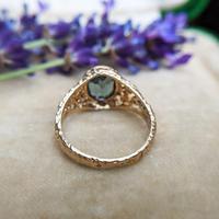 Vintage 9ct Yellow Gold Green Synthetic Spinel Dress Ring, Imitation Tourmaline (8 of 10) Vintage 9ct Yellow Gold Green Synthetic Spinel Dress Ring, Imitation Tourmaline (8 of 10)