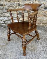 Antique Elm Captains Chair or Smokers Bow (3 of 14) Antique Elm Captains Chair or Smokers Bow (3 of 14)