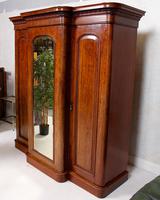 Triple Breakfront Wardrobe Mirrored Mahogany 19th Century (4 of 13) Triple Breakfront Wardrobe Mirrored Mahogany 19th Century (4 of 13)