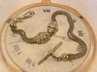 Antique Pocket Watch Chain 1890s Victorian Silver Nickel Fancy Albert With T Bar (2 of 12) Antique Pocket Watch Chain 1890s Victorian Silver Nickel Fancy Albert With T Bar (2 of 12)