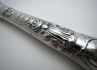 Rare Victorian Coburg Pattern Sterling Silver Antique Large 10½" Table/dinner Knife, Chawner & Co, Sheffield Cutlery (9 of 10) Rare Victorian Coburg Pattern Sterling Silver Antique Large 10½" Table/dinner Knife, Chawner & Co, Sheffield Cutlery (9 of 10)