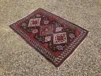Antique Qashqai Rug 1.47m x 1.04m (16 of 17) Antique Qashqai Rug 1.47m x 1.04m (16 of 17)