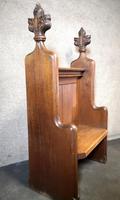 Victorian Carved Oak Gothic Church Pew (10 of 12) Victorian Carved Oak Gothic Church Pew (10 of 12)