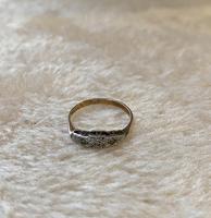 9ct. And Platinum 3 Stone Diamond Ring (4 of 4) 9ct. And Platinum 3 Stone Diamond Ring (4 of 4)