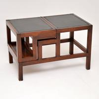 Antique Mahogany & Leather Folding Library Steps / Coffee Table (2 of 11) Antique Mahogany & Leather Folding Library Steps / Coffee Table (2 of 11)