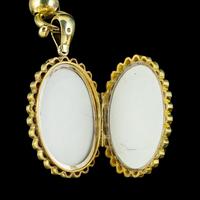 Antique Victorian Locket Collar Necklace Sterling Silver 18ct Gold Gilt Dated 1881 (6 of 11) Antique Victorian Locket Collar Necklace Sterling Silver 18ct Gold Gilt Dated 1881 (6 of 11)