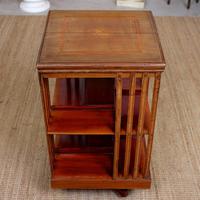 Edwardian Revolving Bookcase Inlaid Mahogany (6 of 6) Edwardian Revolving Bookcase Inlaid Mahogany (6 of 6)