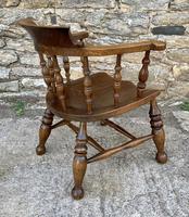 Antique Elm Captains Chair or Smokers Bow (8 of 14) Antique Elm Captains Chair or Smokers Bow (8 of 14)