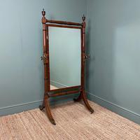 Elegant Regency Mahogany Antique Cheval Mirror (6 of 6) Elegant Regency Mahogany Antique Cheval Mirror (6 of 6)